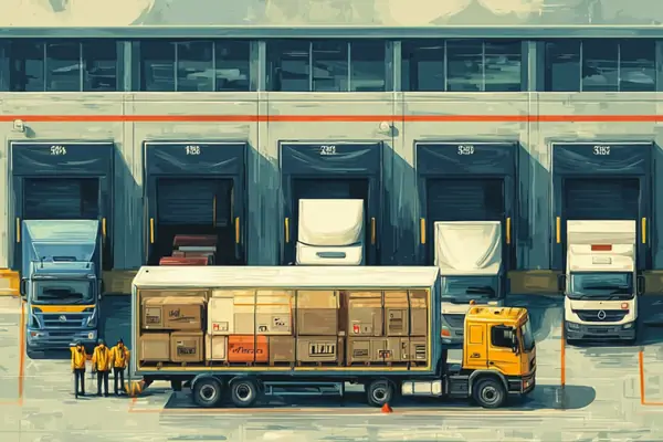 Illustration of freight transport
